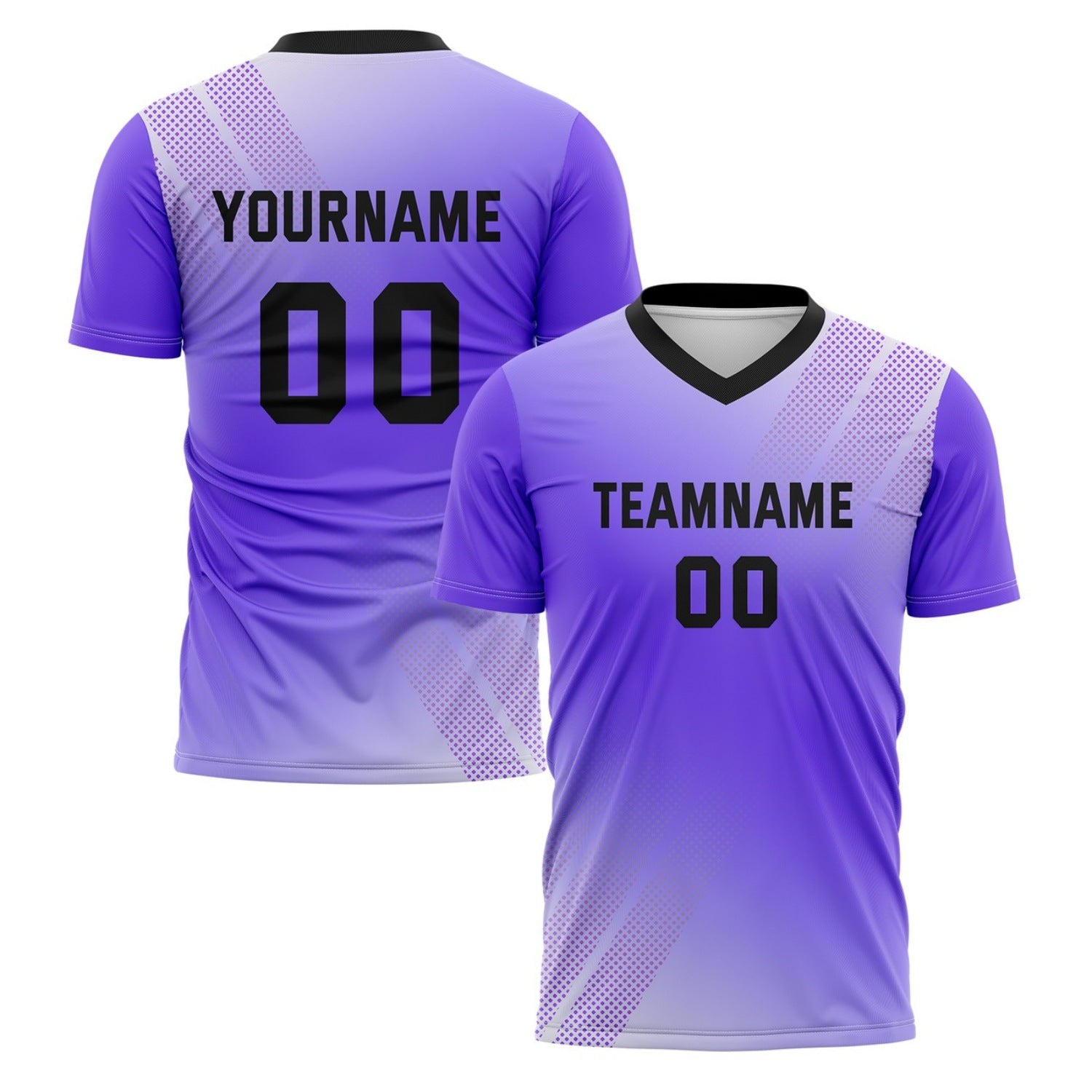 Custom Lavender & Purple Ombré Soccer Jersey for Teams & Individuals | Vosoli