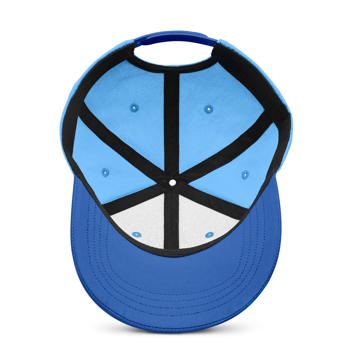 Vosoli Light Blue Dark Blue Two-Tone Baseball Cap - Unisex Custom 3D Embroidery or Print