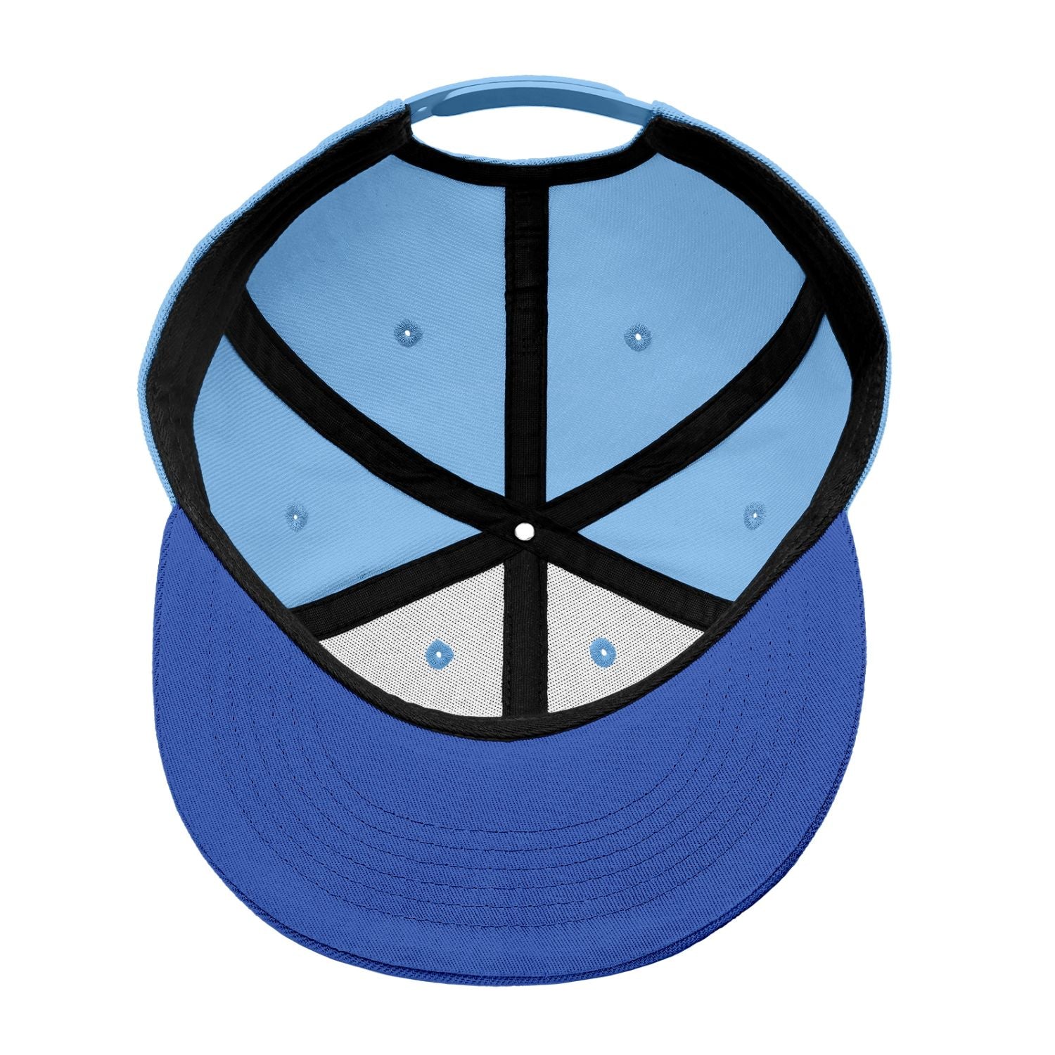 Vosoli Light Blue Flat-Brim Hat - Unisex Personal & Team Custom 3D Embroidery or Print Cap