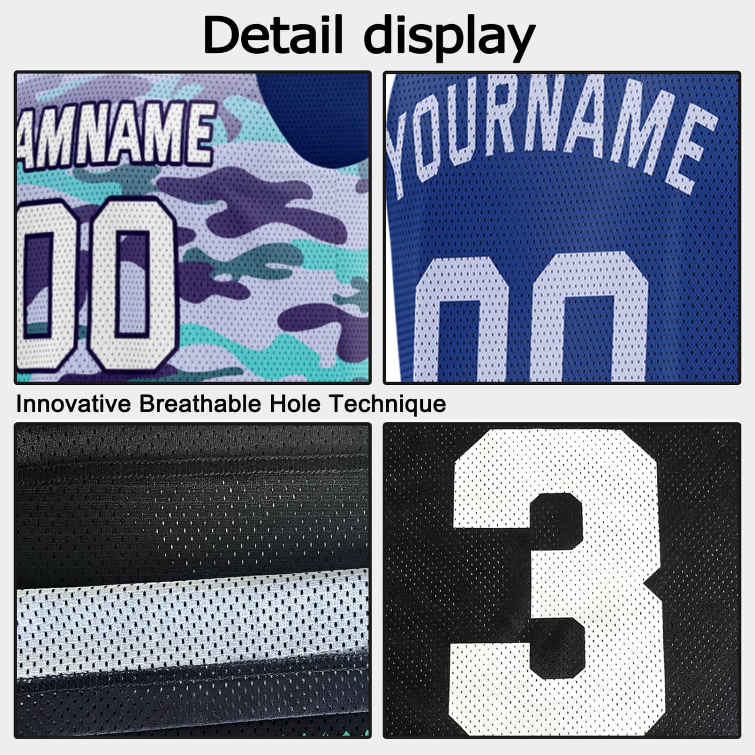 Custom Reversible Basketball Jersey for Individuals & Teams – Multi-Color Camo & Navy | Vosoli