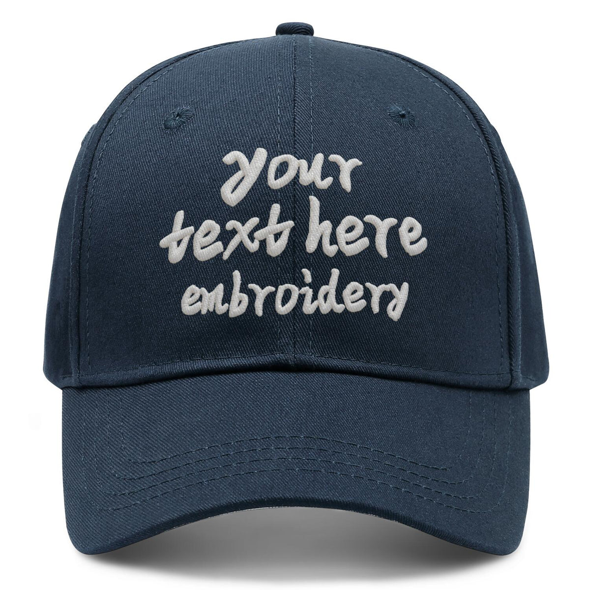 Vosoli Navy Baseball Cap - Team Custom Embroider or Print Personalized Hat