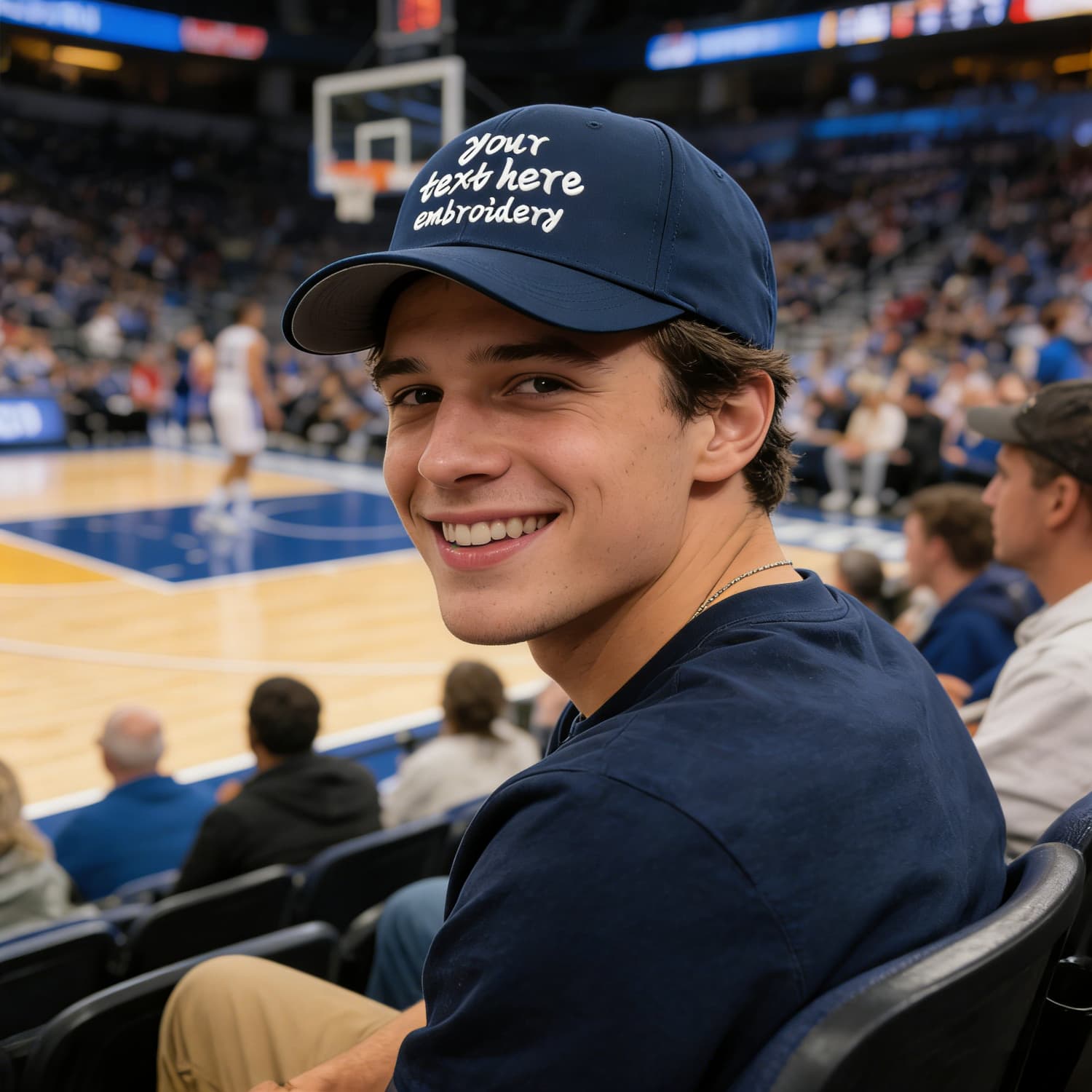 Vosoli Navy Baseball Cap - Team Custom Embroider or Print Personalized Hat