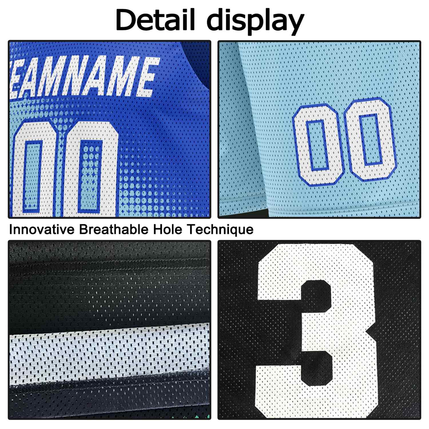 Custom Reversible Basketball Jersey & Shorts Set for Individuals & Teams – Navy Light Blue White Dot Gradient | Vosoli