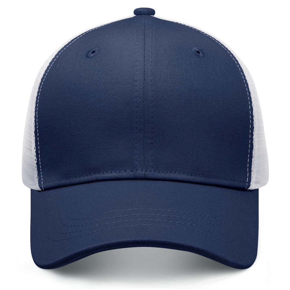 Vosoli Navy White Trucker Cap - Custom Embroidered Personalized Hat