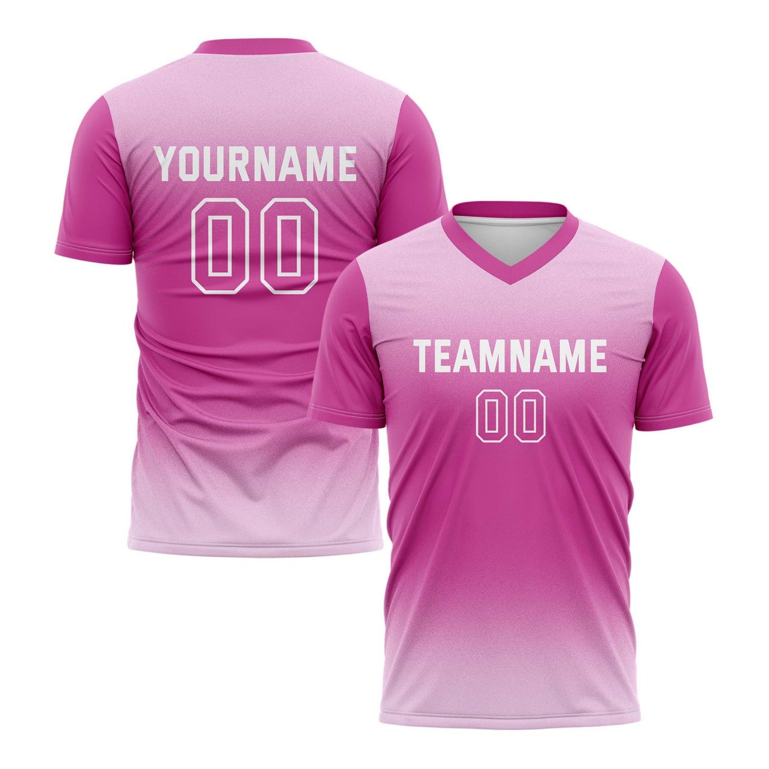 Custom Pink Gradient Soccer Jersey for Teams & Individuals | Vosoli