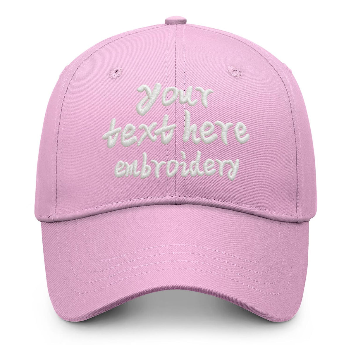 Vosoli Pink Women's Baseball Cap - Custom 3D Embroidery or Print