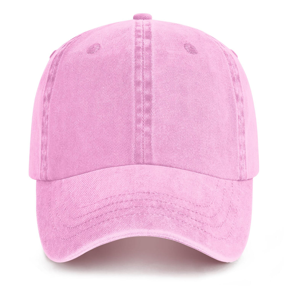 Vosoli Pink Washed Denim Women’s Baseball Cap - Team Custom Embroider or Print Personalized Hat