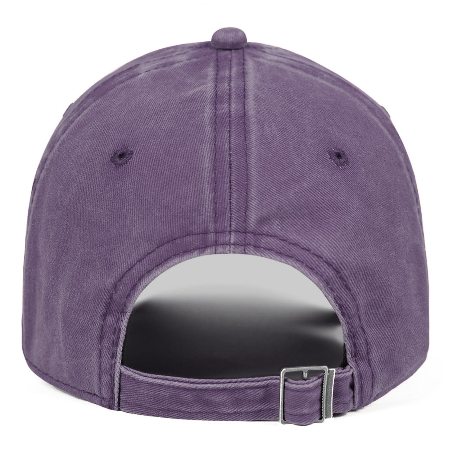 Vosoli Purple Washed Denim Unisex Baseball Cap - Team Custom 3D Embroidery or Print Personalized Hats