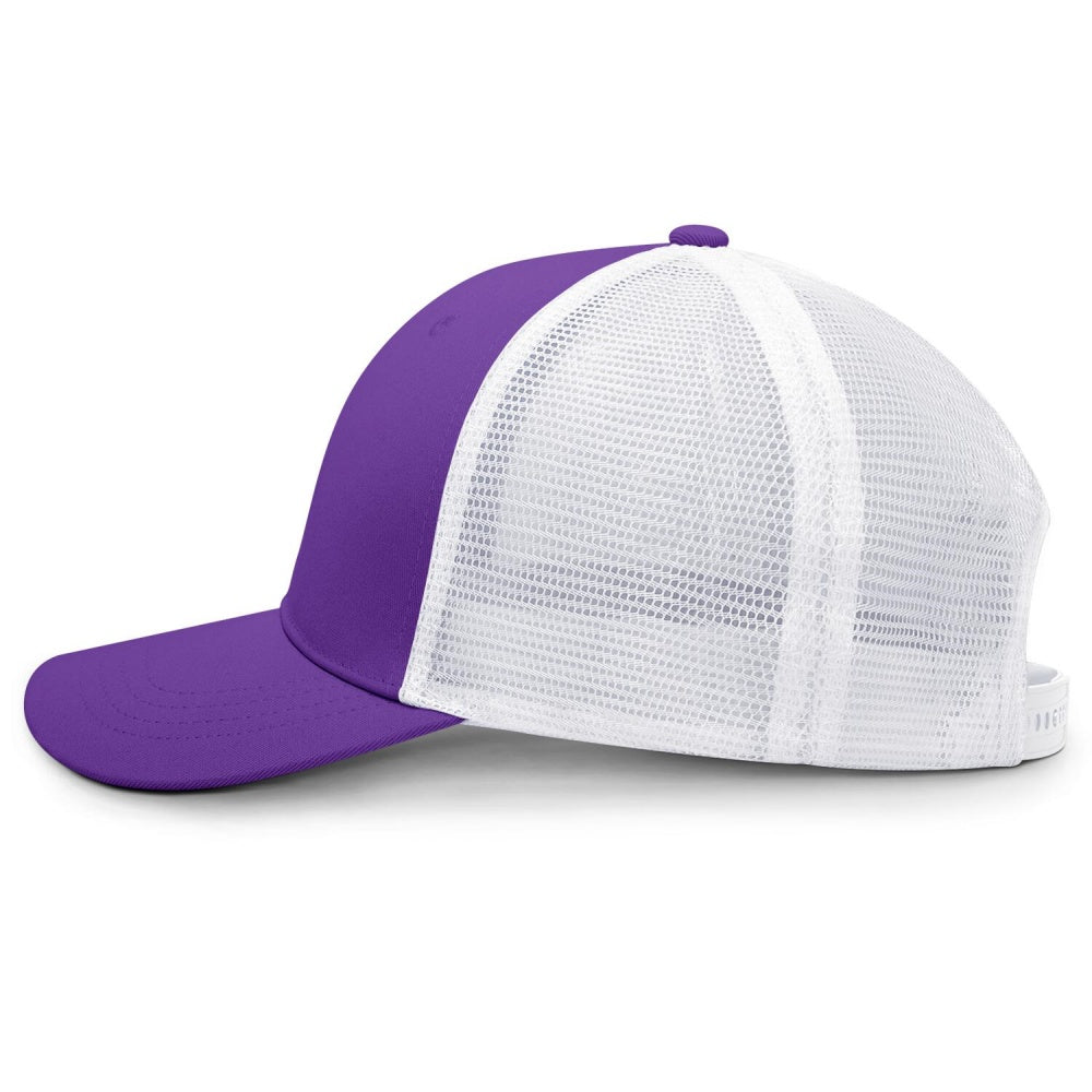Vosoli Purple White Mesh Trucker Cap - Custom Embroidered Personalized Hat