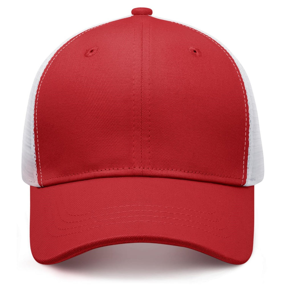 Vosoli Red White Trucker Cap - Custom Embroidered Personalized Hat