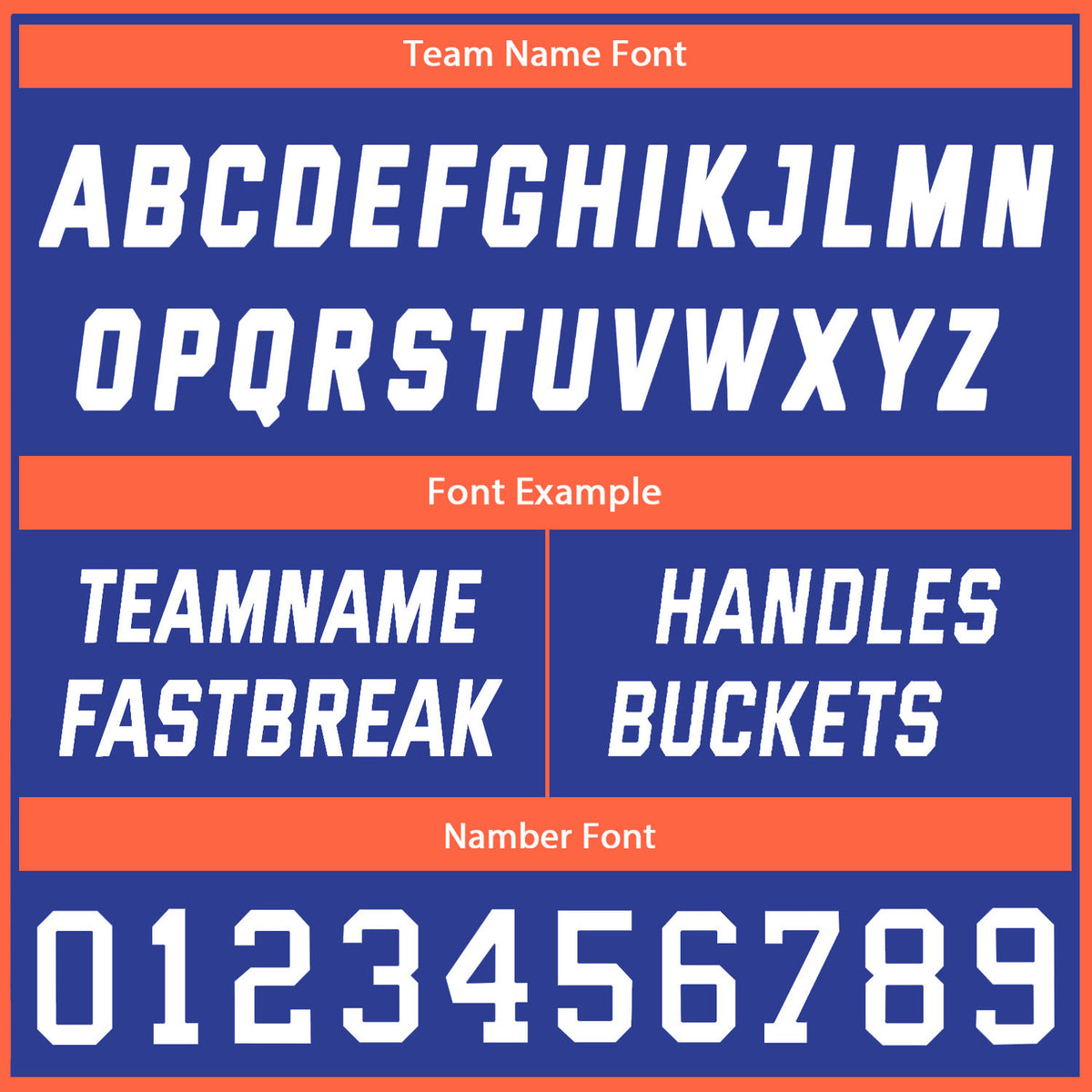 Custom Royal Blue & Orange Stripe Soccer Uniform Set for Teams & Individuals | Vosoli