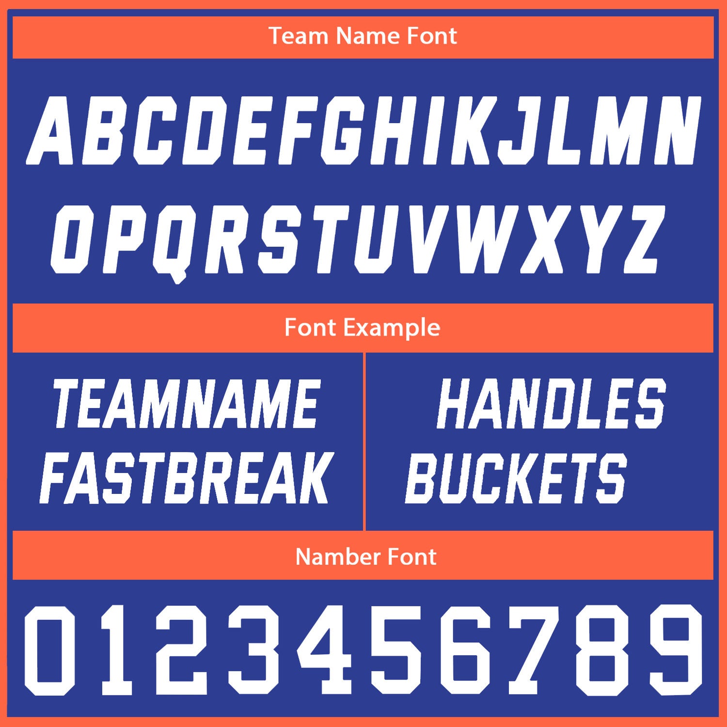 Custom Royal Blue & Orange Stripe Soccer Uniform Set for Teams & Individuals | Vosoli