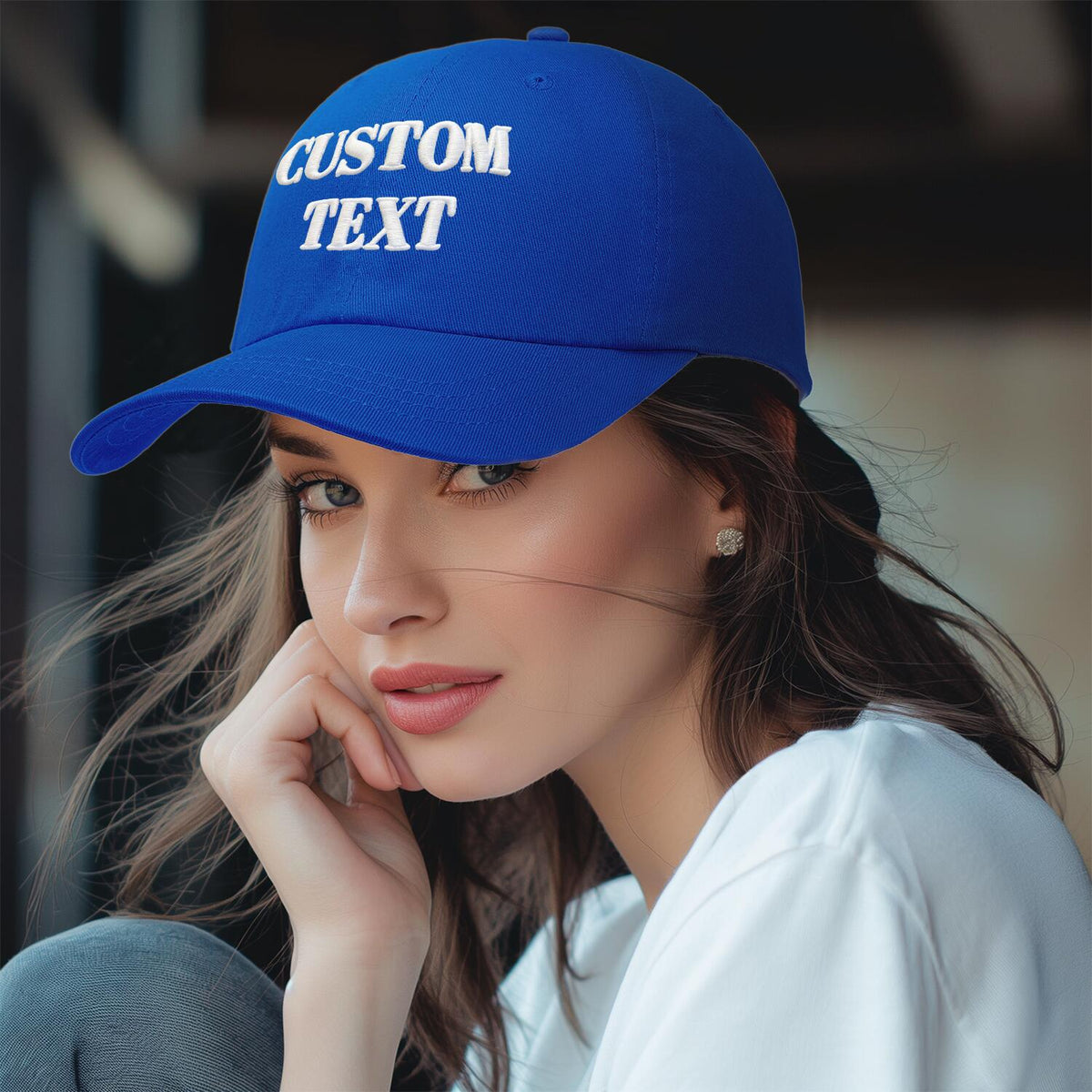 Vosoli Royal Blue Unisex Baseball Cap - Personal & Team Custom 3D Embroidery or Print Hat