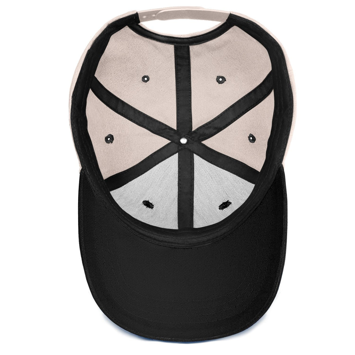 Vosoli Sand Black Two-Tone Baseball Cap - Unisex Custom 3D Embroidery or Print