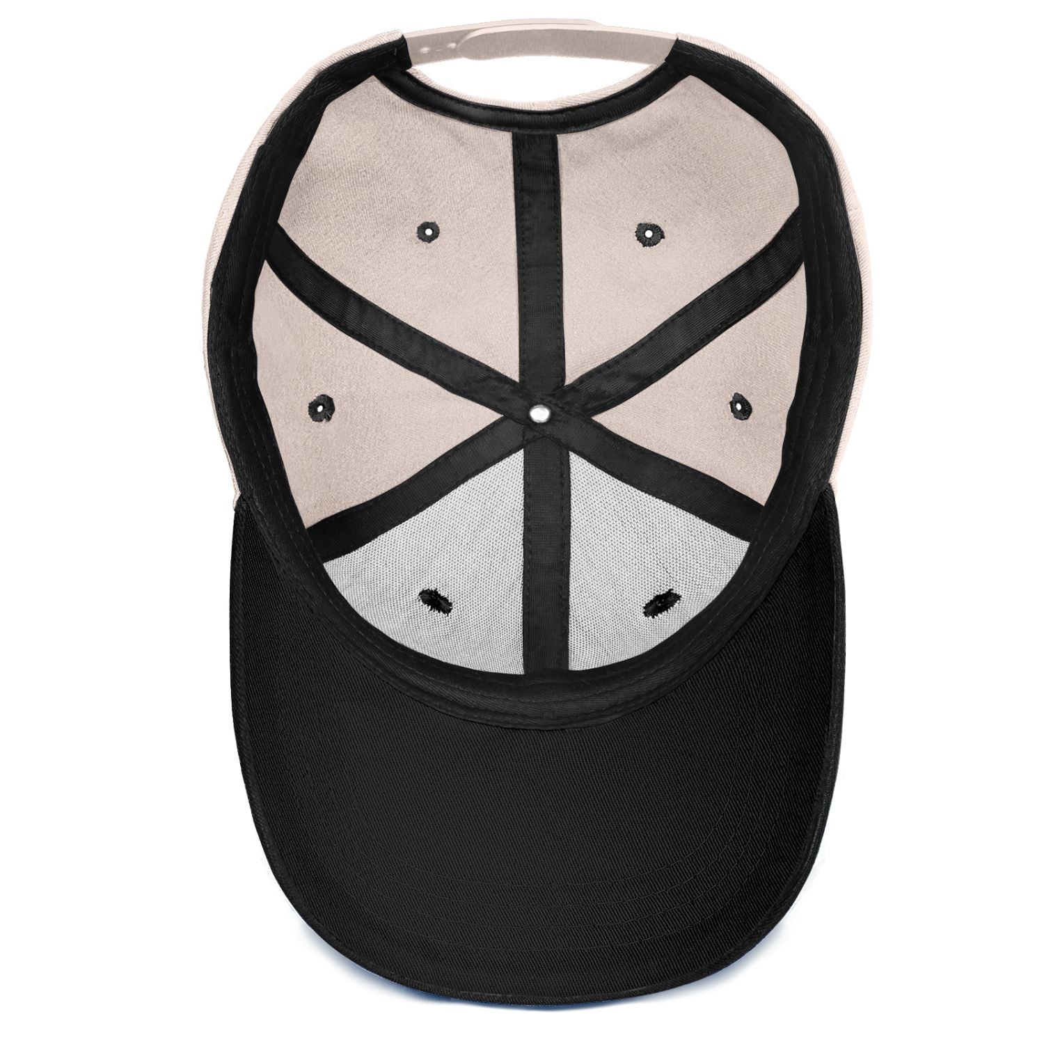 Vosoli Sand Black Two-Tone Baseball Cap - Unisex Custom 3D Embroidery or Print
