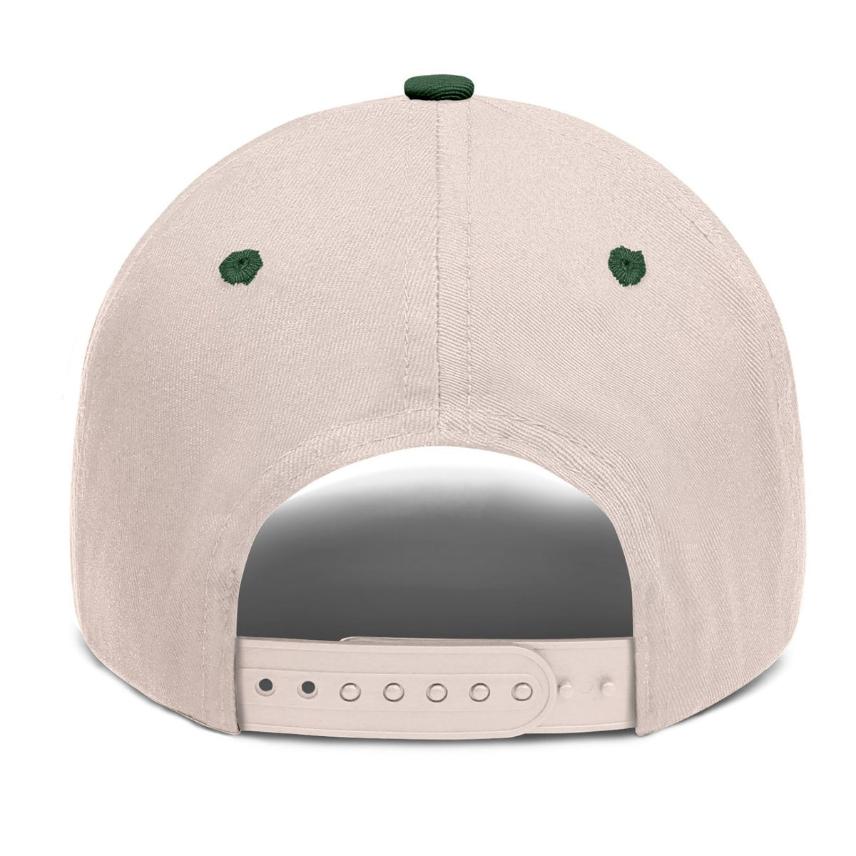 Vosoli Sand Green Two-Tone Baseball Cap - Unisex Custom 3D Embroidery or Print