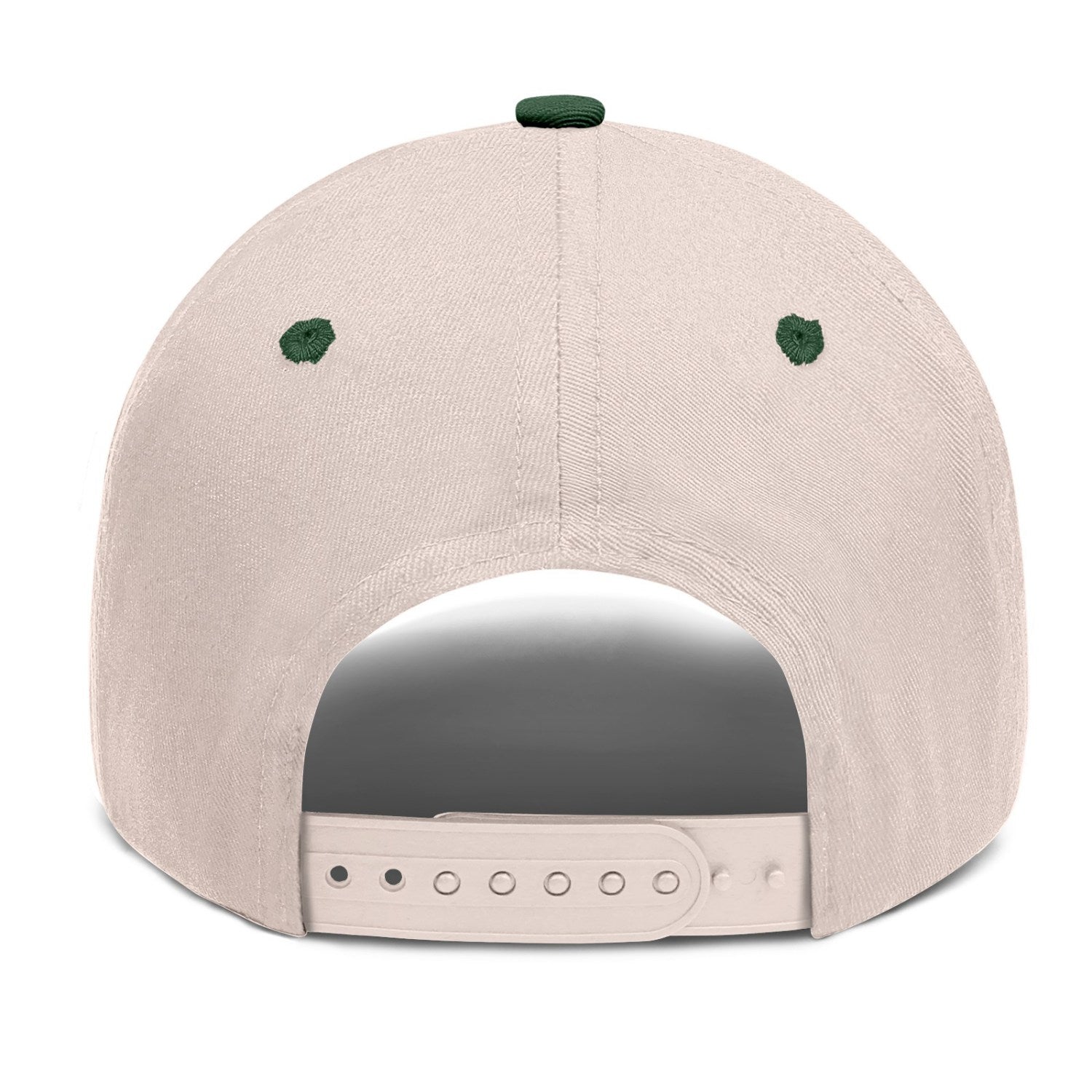 Vosoli Sand Green Two-Tone Baseball Cap - Unisex Custom 3D Embroidery or Print