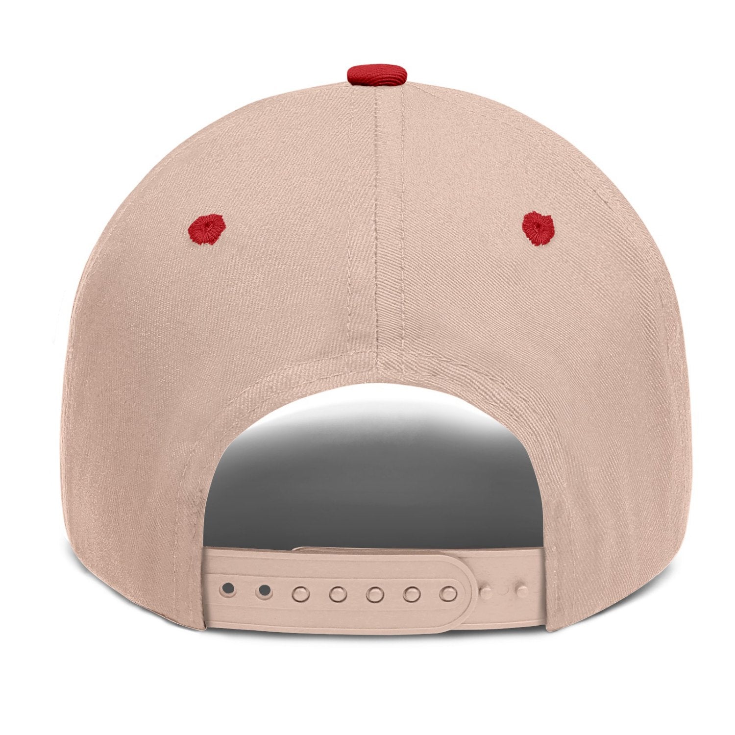 Vosoli Sand Red Two-Tone Baseball Cap - Unisex Custom 3D Embroidery or Print