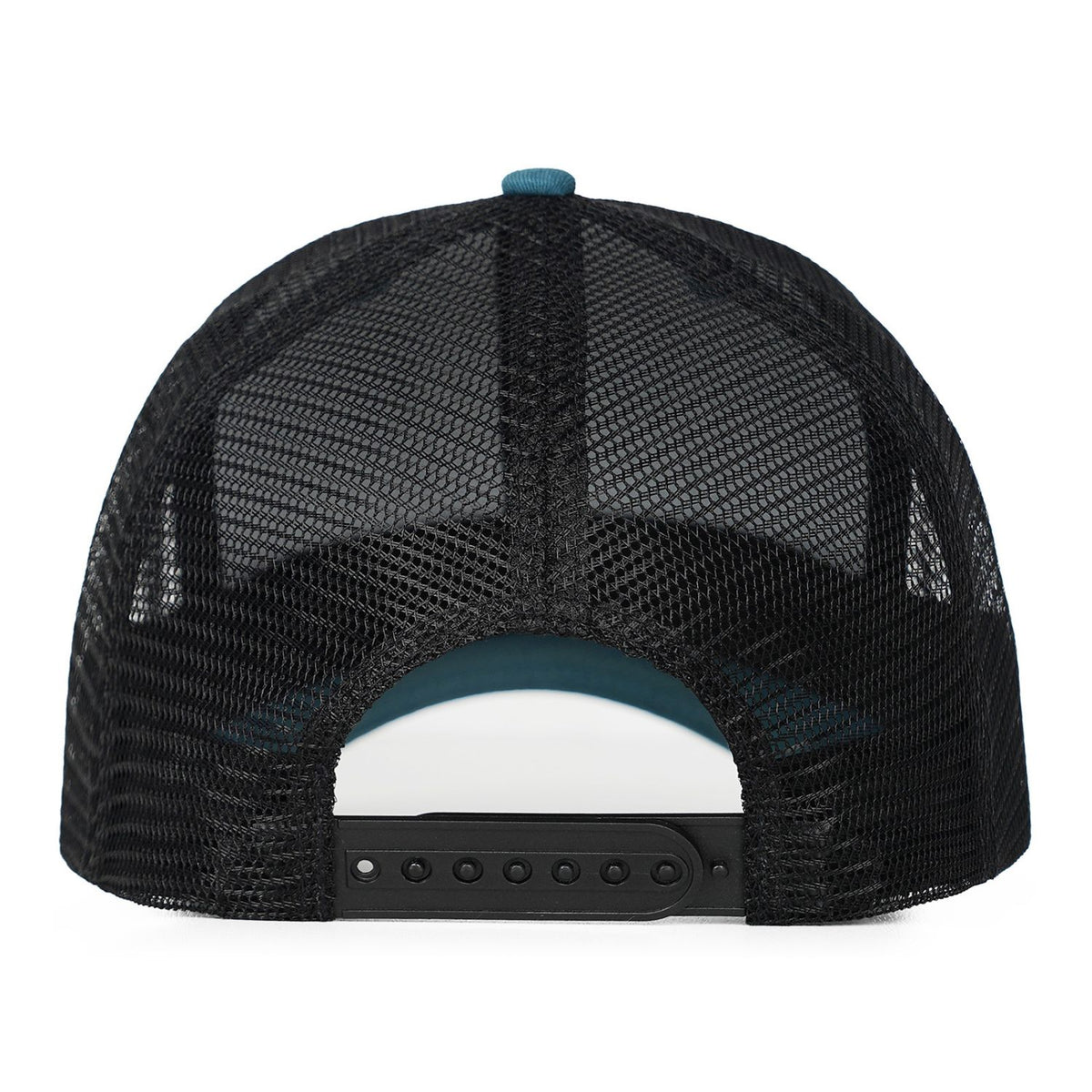 Vosoli Teal & Black Mesh-Back Baseball Cap - Unisex Custom 3D Embroidery or Print Hat
