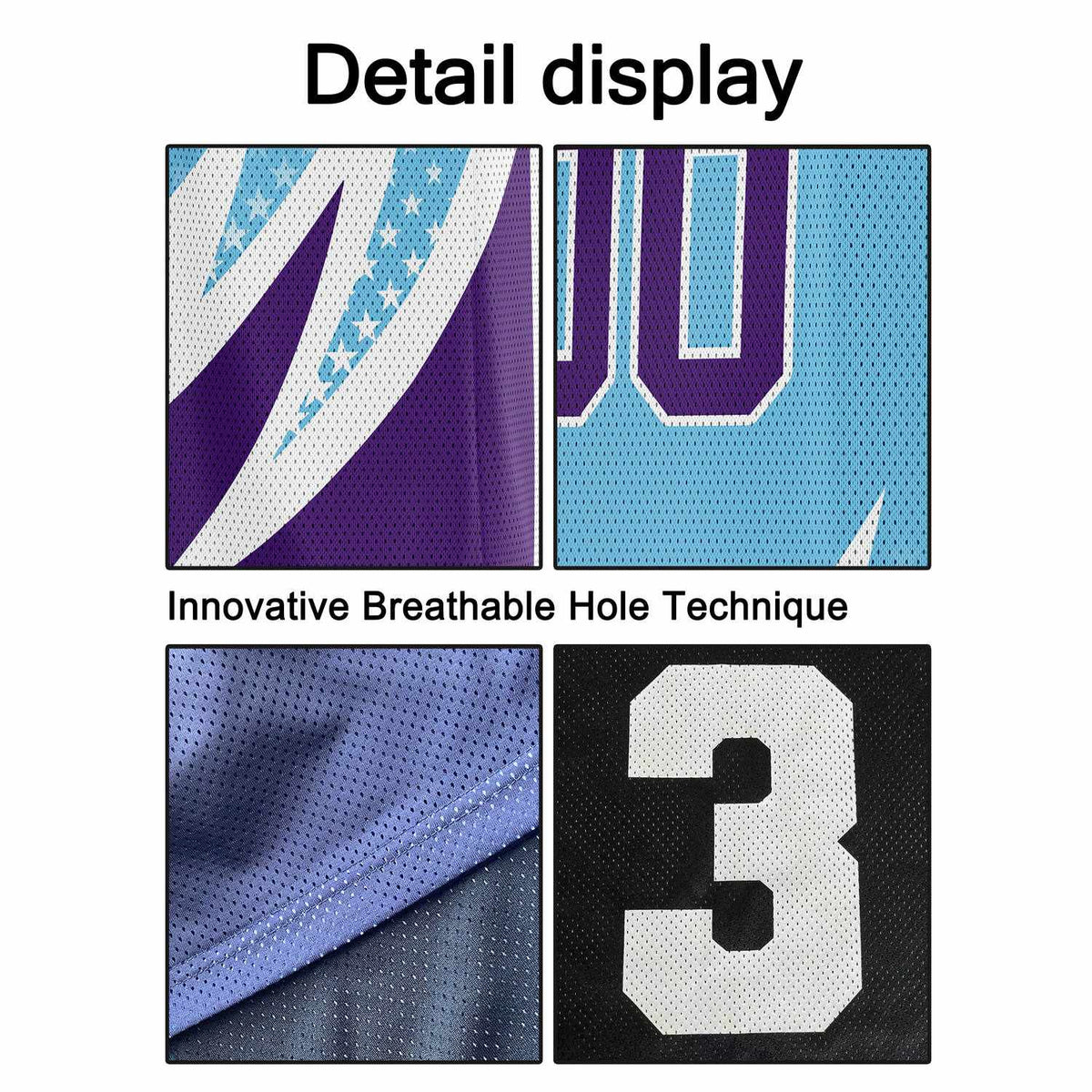 Custom Reversible Basketball Jersey for Individuals & Teams – Teal, Purple & White | Vosoli