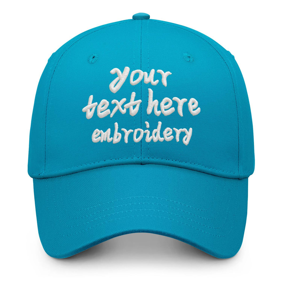 Vosoli Turquoise Baseball Cap - Unisex Custom 3D Embroidery or Print