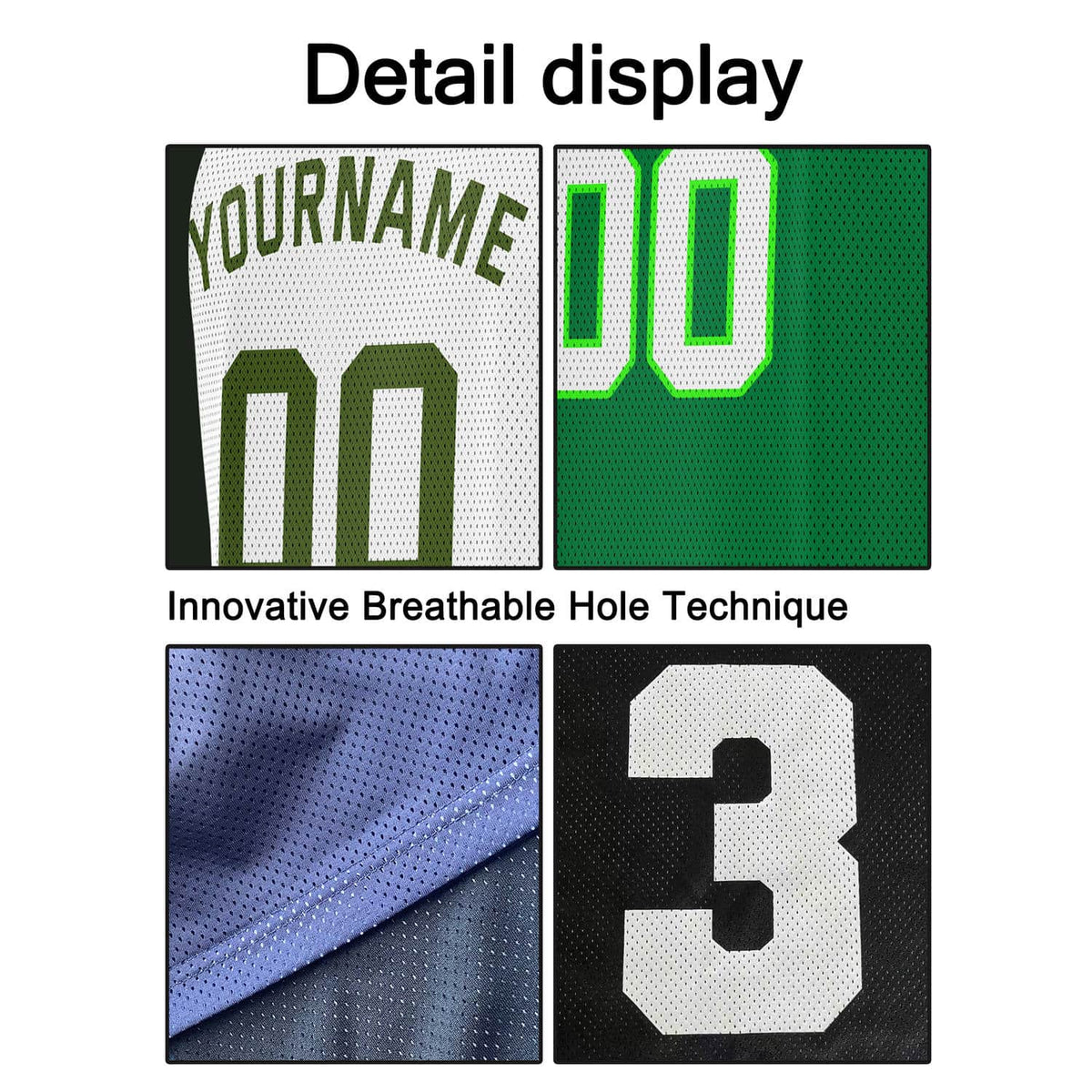 Custom Reversible Basketball Jersey for Individuals & Teams – White, Green & Olive | Vosoli