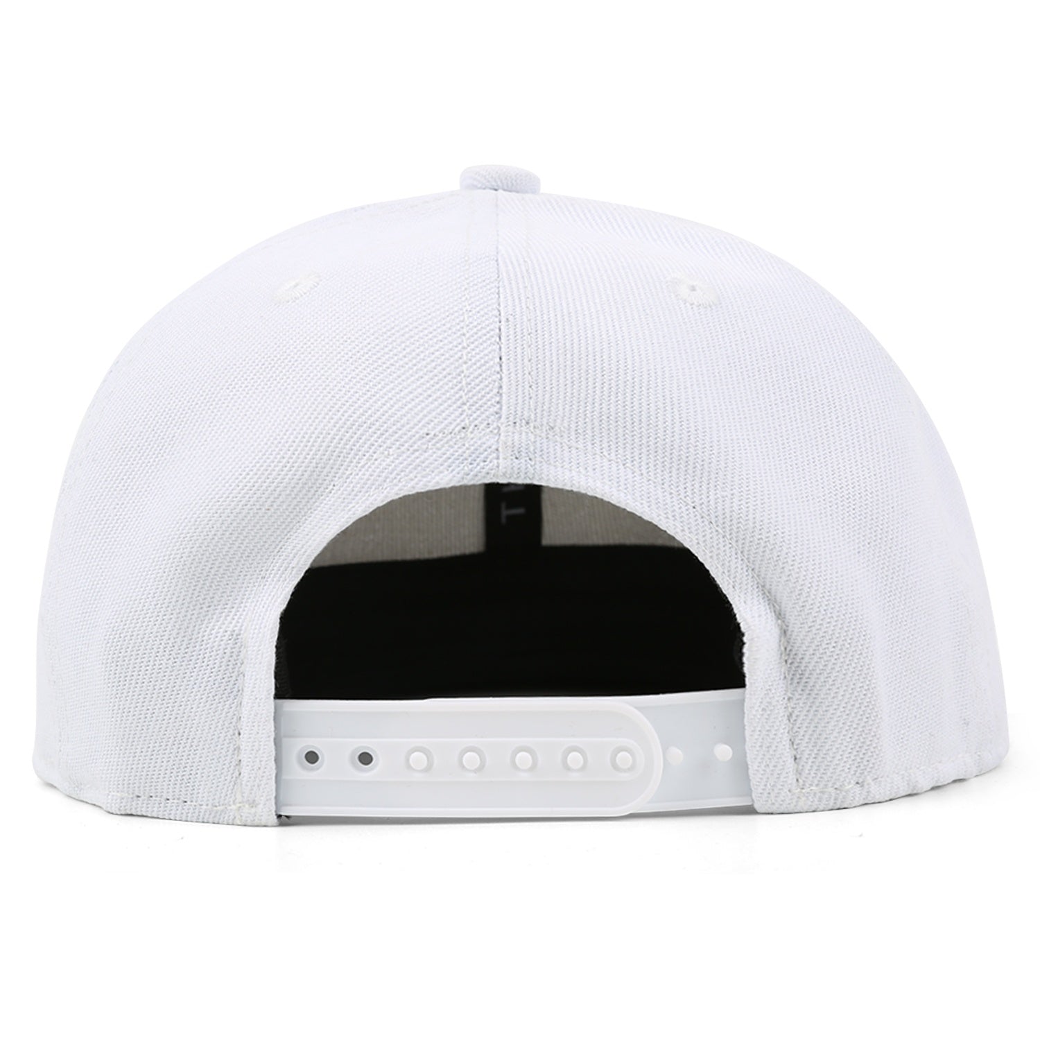 Vosoli White Unisex Flat Brim Cap - Team Custom 3D Embroidery or Print Personalized Hat