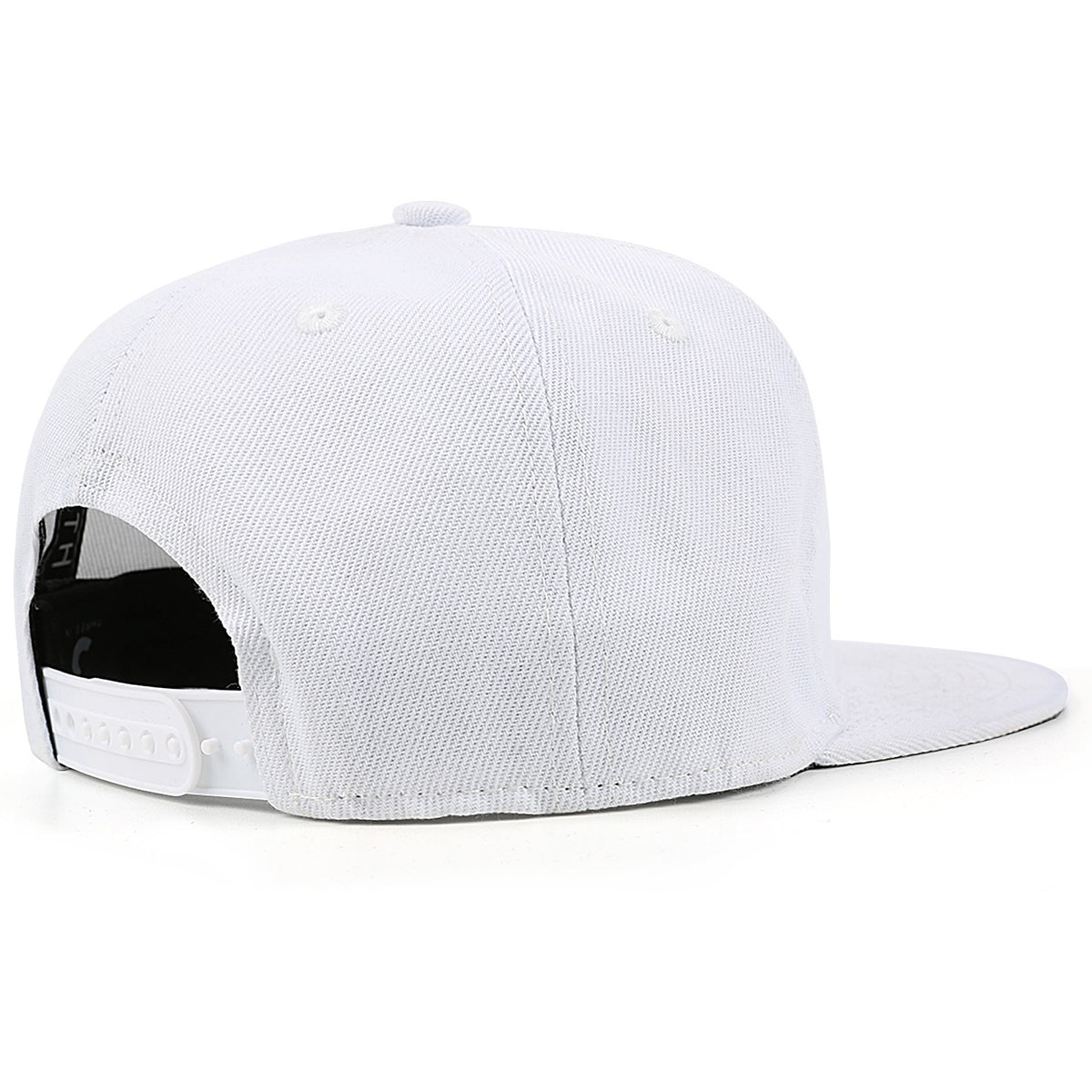 Vosoli White Unisex Flat Brim Cap - Team Custom 3D Embroidery or Print Personalized Hat