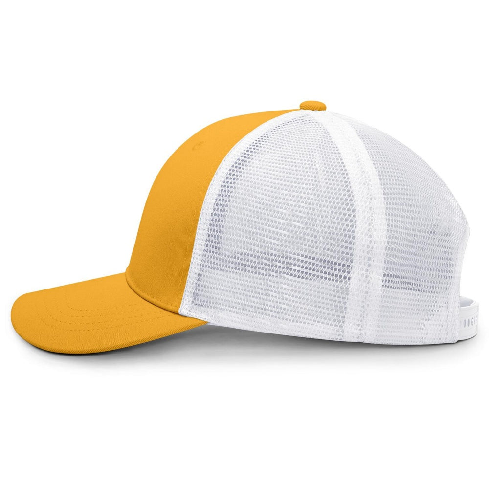 Vosoli Yellow White Mesh Trucker Cap - Custom Embroidered Personalized Hat
