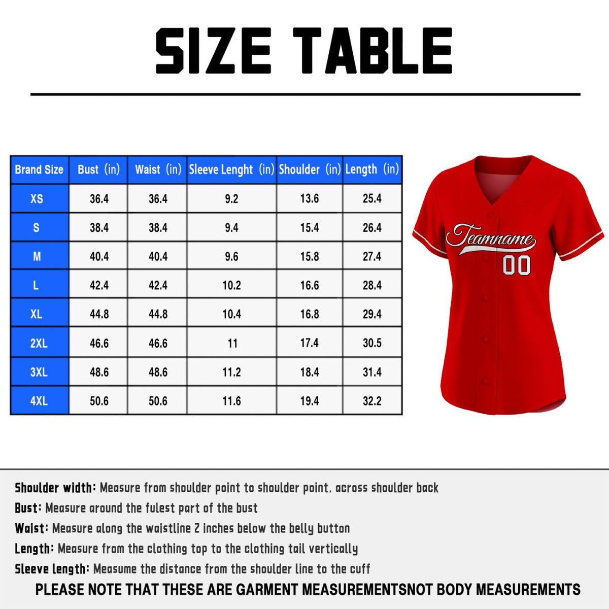 Women's Custom Red Baseball Jersey - Plain Button-Down White Piping Softball Shirt